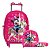 Kit Mochila Infantil Escolar Minnie Rodinha Lancheira Estojo - Imagem 1