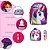 Kit Mochila Infantil Menina Unicórnio Costas 3 Pçs Toys 2U - Imagem 2