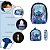 Kit Mochila Infantil Masculina Stitch Costas Tam G Cor Preta - Imagem 3