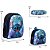 Kit Mochila Infantil Masculina Stitch Costas Tam G Cor Preta - Imagem 4