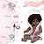 Boneca Reborn Bebê Realista Negra Pijama Roupão 13 Itens - Imagem 3
