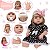 Boneca Reborn Bebê Loira Realista Com Vestido Preto Completa - Imagem 2