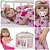 Bebe Reborn Menina Realista Loira Vestido Flamingo Completa - Imagem 1