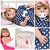 Boneca Reborn Realista Loira Vestido Bolinha Vários Itens - Imagem 1