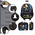Kit Mochila Infantil Menino Rodinha Simpsons Juvenil Preta - Imagem 2