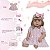 Boneca Reborn Bebê Realista Abigail Vestido Renda Enxoval - Imagem 4