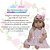 Boneca Reborn Bebê Realista Abigail Vestido Renda Enxoval - Imagem 2