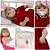Boneca Bebê Reborn Loira Linda Vestido De Renda Kit 13 Itens - Imagem 1
