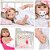 Boneca Reborn Loira Abigail Realista Vestido Branco 13 Itens - Imagem 1