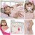 Boneca Reborn Menina Loira Fofinha Vestido Renda 13 Itens - Imagem 1
