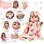Boneca Reborn Bebê Loira Vestido Florido Kit 13 Acessórios - Imagem 2