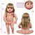 Boneca Reborn Realista Loira Saída De Banho Kit Carrinho - Imagem 6