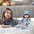 Boneca Reborn Silicone Enxoval Completo Vestido Florido Azul - Imagem 5