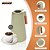 Kit 5 Garrafa Térmica Para Café Com Termômetro Digital Bege - Imagem 3