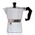 Cafeteira Italiana 450ml Manual Alumínio Resistente Branca - Imagem 1