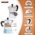 Kit 3 Cafeteira Estilo Italiana 450ml Em Alumínio Cor Branca - Imagem 3