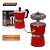Cafeteira Italiana 450ml Alumínio Manual Cor Vermelha Luxo - Imagem 4