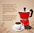 Kit 2 Cafeteira Italiana Café Expresso 450ml Cor Vermelha - Imagem 2