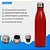 Garrafa Térmica Em Inox 500ml Parede Dupla Fitness Vermelha - Imagem 3