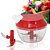 Processador Manual 3 Lâminas Com Dispenser Cor Vermelho - Imagem 5