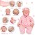 Boneca Reborn Menina Linda Olhos Fechados Com Kit Itens - Imagem 3
