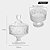 Bomboniere Pote De Vidro Decorativo 17cm Com Pé E Tampa - Imagem 6
