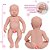Boneca Reborn 100% Silicone Olhos Fechados Enxoval 11 Itens - Imagem 6