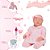 Boneca Reborn 100% Silicone Olhos Fechados Enxoval 11 Itens - Imagem 4