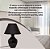 Abajur De Quarto Cerâmica Cúpula Tecido Cor Preto Clássico - Imagem 2