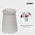 Vaso De Cerâmica Pequeno Decorativo Cor Branco Mesa Sala - Imagem 3