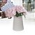 Vaso De Cerâmica Pequeno Decorativo Cor Branco Mesa Sala - Imagem 5