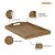 Bandeja De Bambu Natural Retangular 37x26 Cm Resistente - Imagem 3