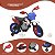 Mini Moto Elétrica Infantil Motocross 6v 241 Azul Homeplay - Imagem 2