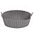 Forma De Silicone Para Air Fryer Antiaderente Cor Cinza - Imagem 1