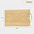 Tábua De Corte Cozinha Resistente 32x19cm Bambu Com Alça - Imagem 6