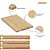 Tábua De Corte Cozinha Resistente 32x19cm Bambu Com Alça - Imagem 3