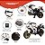 Mini Moto Elétrica Infantil 12v Esportiva Branca Bang Toys - Imagem 3