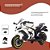Mini Moto Elétrica Infantil 12v Esportiva Branca Bang Toys - Imagem 4