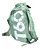 Mochila Mala T60 Estilosa Academia Natação Viagem Cor Verde - Imagem 1