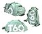 Mochila Mala T60 Estilosa Academia Natação Viagem Cor Verde - Imagem 4