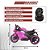 Moto Elétrica Infantil 6v Super Moto 3 Rodas Triciclo Rosa - Imagem 6