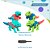 Kit Dinos Monta E Desmonta 4 Peças Didático Colorido Jr Toys - Imagem 4