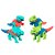 Kit Dinos Monta E Desmonta 4 Peças Didático Colorido Jr Toys - Imagem 1