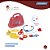 Mini Maleta Doutor Médico Educativo 1268 Pakitoys Vermelho - Imagem 3