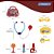 Mini Maleta Doutor Médico Educativo 1268 Pakitoys Vermelho - Imagem 6