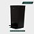 Lixeira Smart Com Pedal Cesto Lixo Grande Crippa Cor Preto - Imagem 4