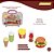 Kit Maleta Fast Food Infantil Com 6 Itens 1550 Paki Toys - Imagem 2