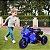 Mini Moto Elétrica Triciclo C/ 3 Rodas Bang Toys Azul Luz - Imagem 5
