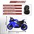 Mini Moto Elétrica Triciclo C/ 3 Rodas Bang Toys Azul Luz - Imagem 6