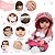 Bebê Reborn Cegonha Dolls Cabelos Castanhos Longos Vinil - Imagem 3